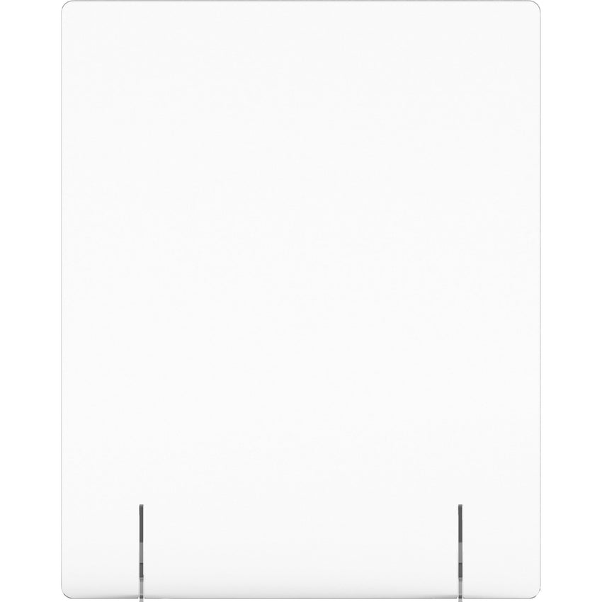 Lorell Clear Acrylic Lorell Freestanding Sneeze Guard 24"W x 7"D x 30"H (LLR - LLR55680) - SchoolOutlet