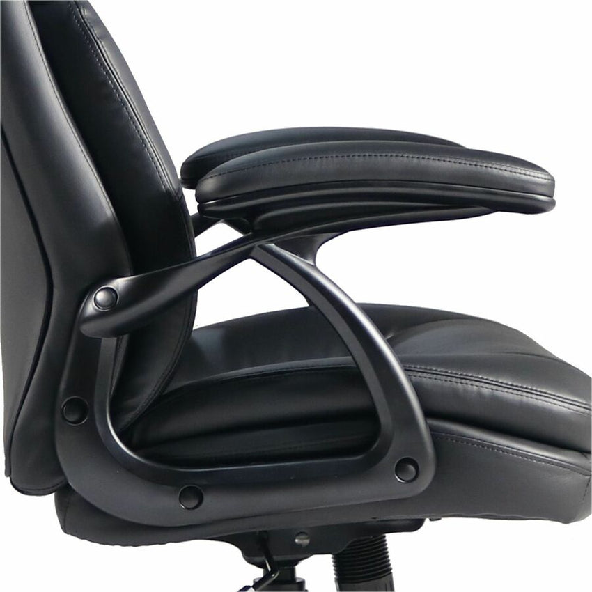 Lorell Black Base High - Back Executive Chair with PU Leather and 5 - Star Base (LLR - LLR59435) - SchoolOutlet