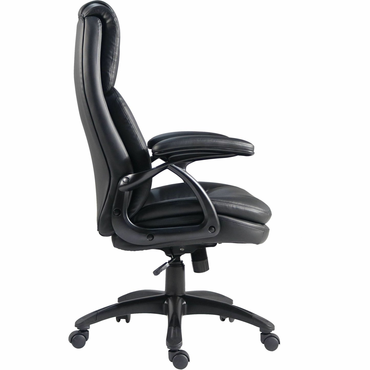 Lorell Black Base High - Back Executive Chair with PU Leather and 5 - Star Base (LLR - LLR59435) - SchoolOutlet