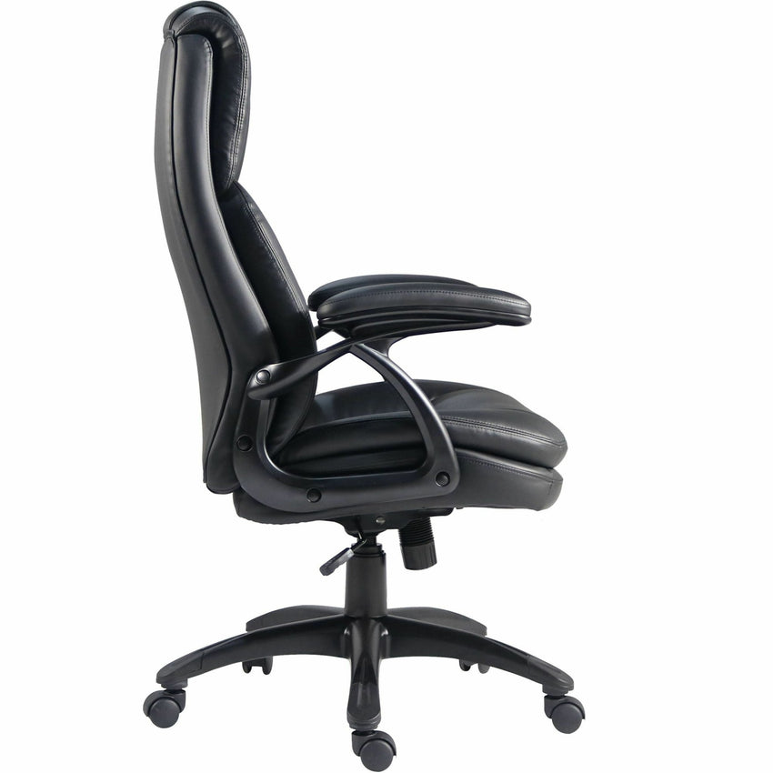 Lorell Black Base High - Back Executive Chair with PU Leather and 5 - Star Base (LLR - LLR59435) - SchoolOutlet