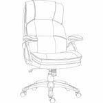Lorell Black Base High - Back Executive Chair with PU Leather and 5 - Star Base (LLR - LLR59435) - SchoolOutlet
