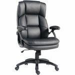 Lorell Black Base High - Back Executive Chair with PU Leather and 5 - Star Base (LLR - LLR59435) - SchoolOutlet