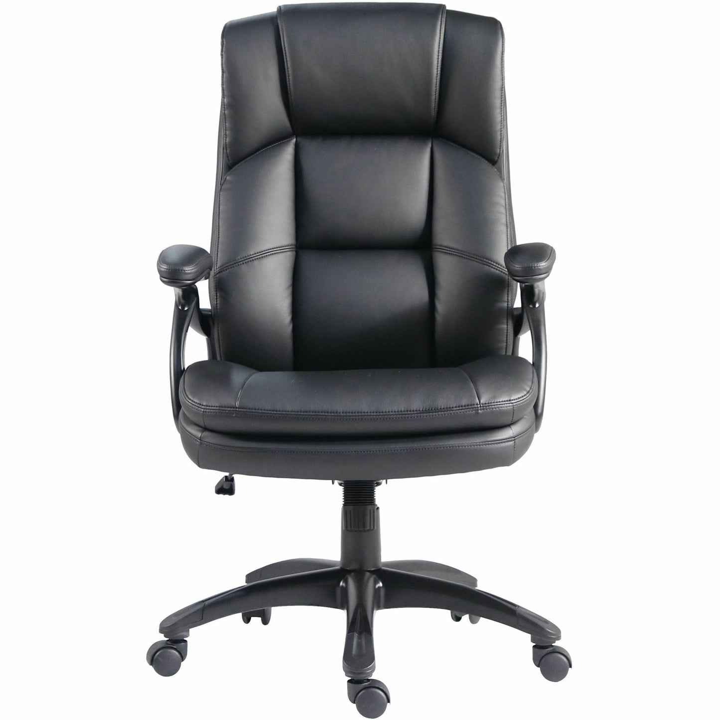 Lorell Black Base High - Back Executive Chair with PU Leather and 5 - Star Base (LLR - LLR59435) - SchoolOutlet