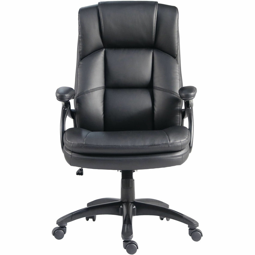 Lorell Black Base High - Back Executive Chair with PU Leather and 5 - Star Base (LLR - LLR59435) - SchoolOutlet