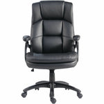 Lorell Black Base High - Back Executive Chair with PU Leather and 5 - Star Base (LLR - LLR59435) - SchoolOutlet