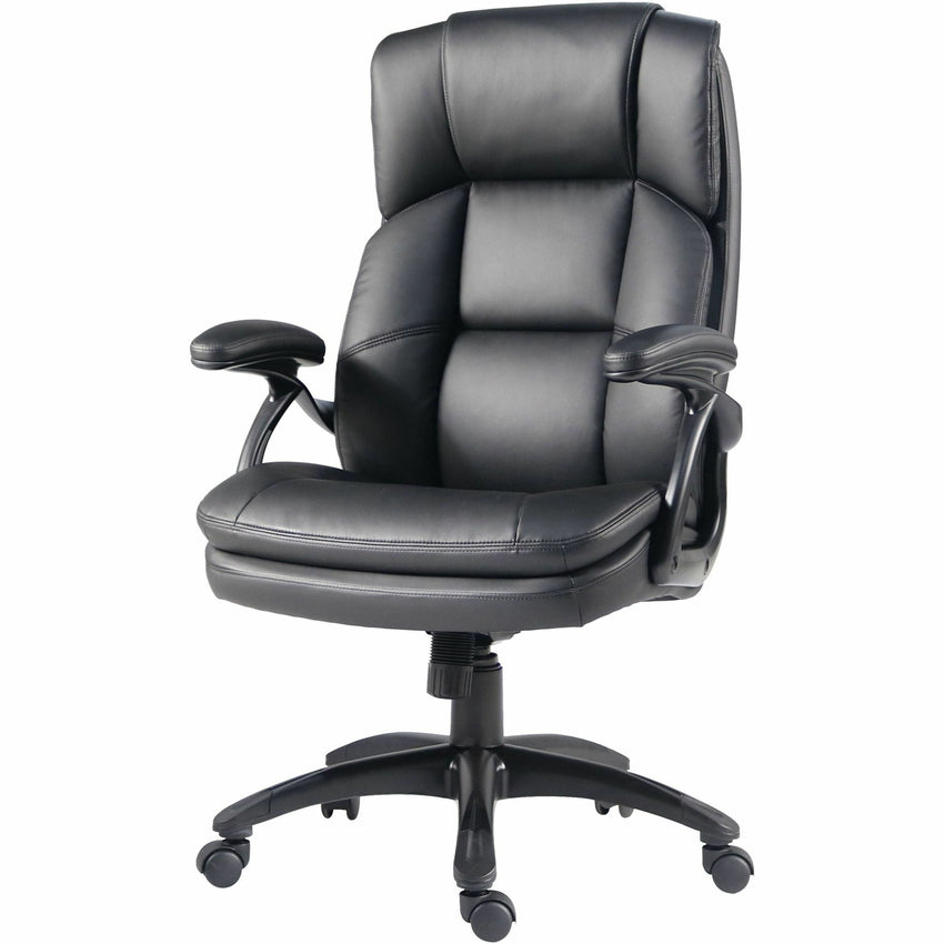 Lorell Black Base High - Back Executive Chair with PU Leather and 5 - Star Base (LLR - LLR59435) - SchoolOutlet