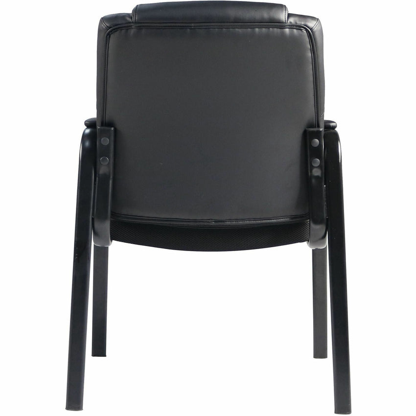 Lorell Cushioned Low - Back Guest Chair with Polyurethane Upholstery and Steel Frame 20.25" "H (LLR - LLR59436) - SchoolOutlet