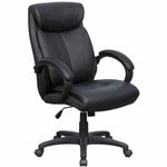 Lorell Executive High - Back Office Chair with Bonded Leather Upholstery and Tilt Control 18.5