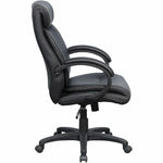 Lorell Executive High - Back Office Chair with Bonded Leather Upholstery and Tilt Control 18.5