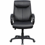 Lorell Executive High - Back Office Chair with Bonded Leather Upholstery and Tilt Control 18.5