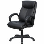 Lorell Executive High - Back Office Chair with Bonded Leather Upholstery and Tilt Control 18.5