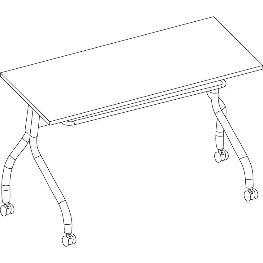 Lorell Flip Top Training Table 47.25"W x 23.63"D x 29.50"H (LLR - LLR59518) - SchoolOutlet