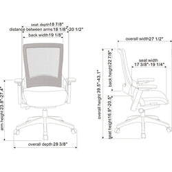 Lorell Serenity Executive High-Back Chair with Adjustable Arms and Synchro-Tilt (LLR-LLR59529)