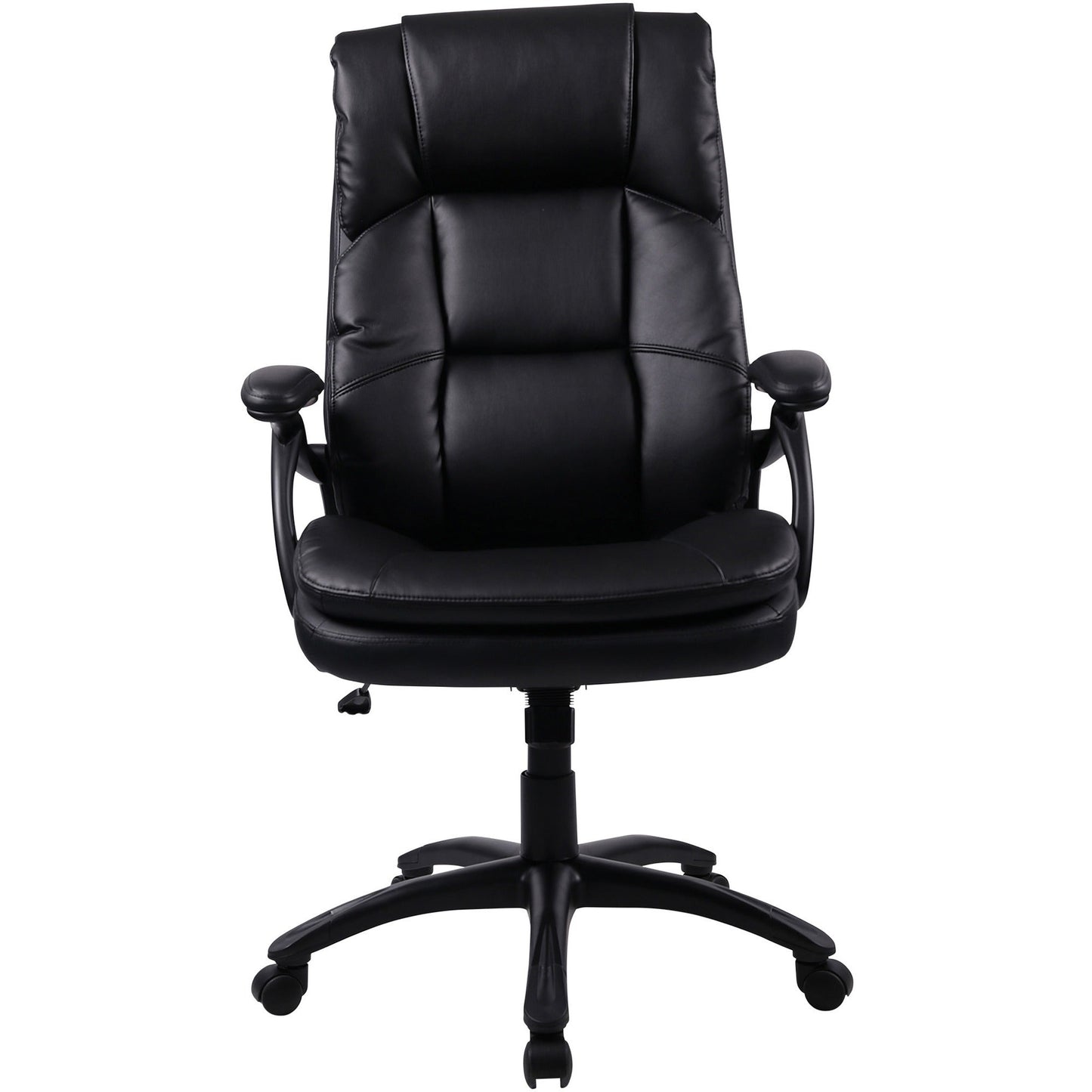 Lorell High - back Cushioned Executive Office Chair with Bonded Leather Seat and Pneumatic Height Adjustment 19.2" - 22.2 "H (LLR - LLR59535) - SchoolOutlet