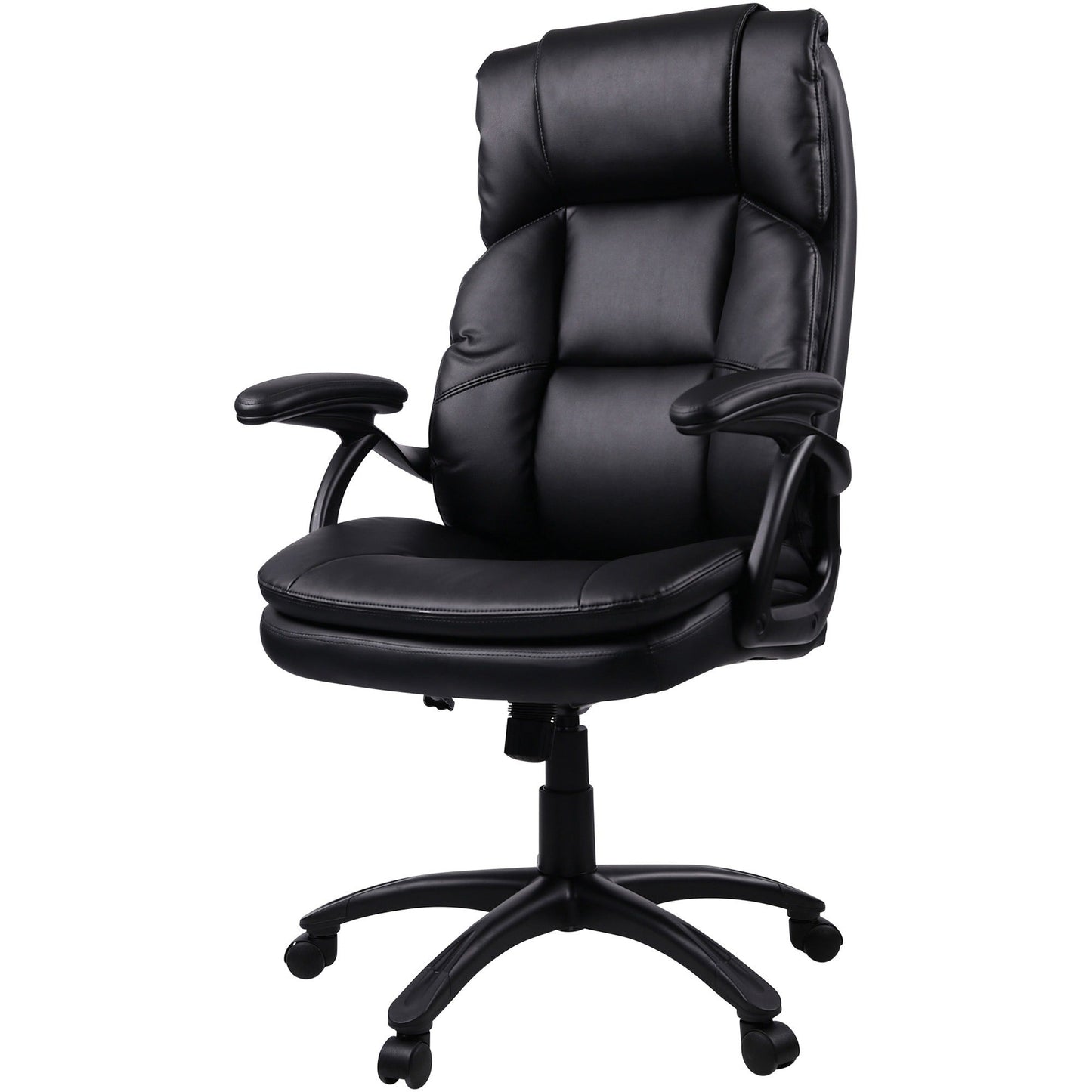 Lorell High - back Cushioned Executive Office Chair with Bonded Leather Seat and Pneumatic Height Adjustment 19.2" - 22.2 "H (LLR - LLR59535) - SchoolOutlet