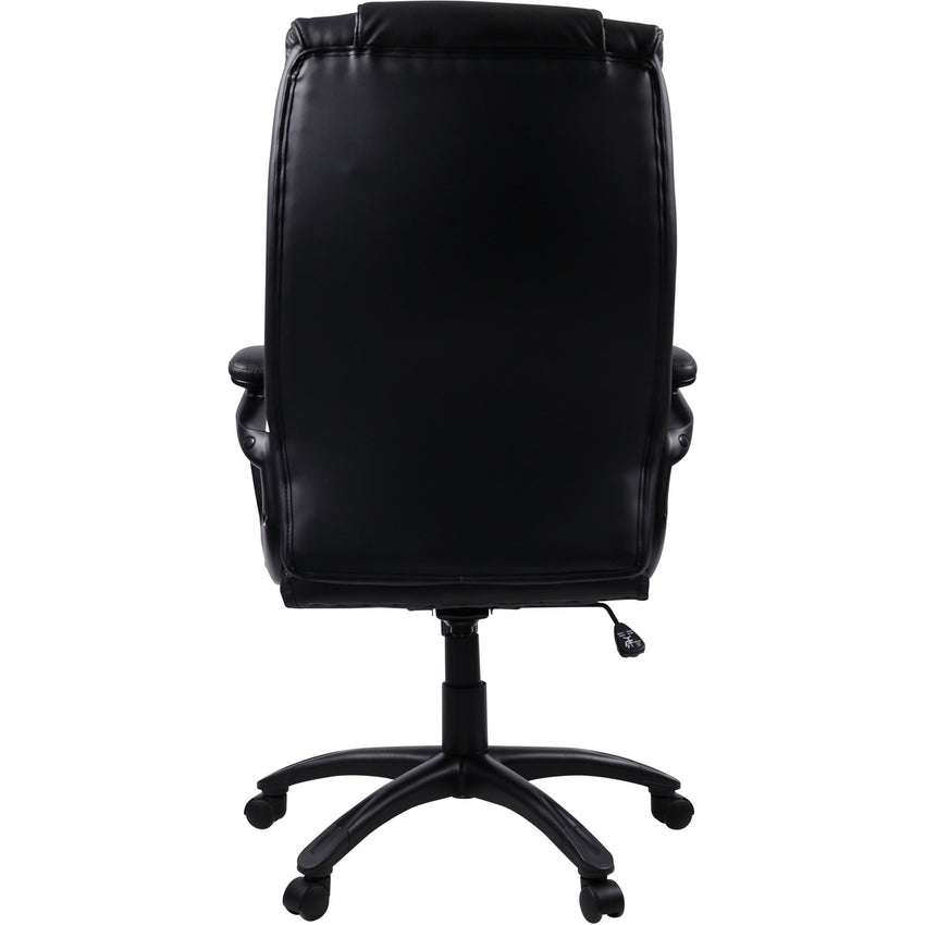 Lorell High - back Cushioned Executive Office Chair with Bonded Leather Seat and Pneumatic Height Adjustment 19.2" - 22.2 "H (LLR - LLR59535) - SchoolOutlet