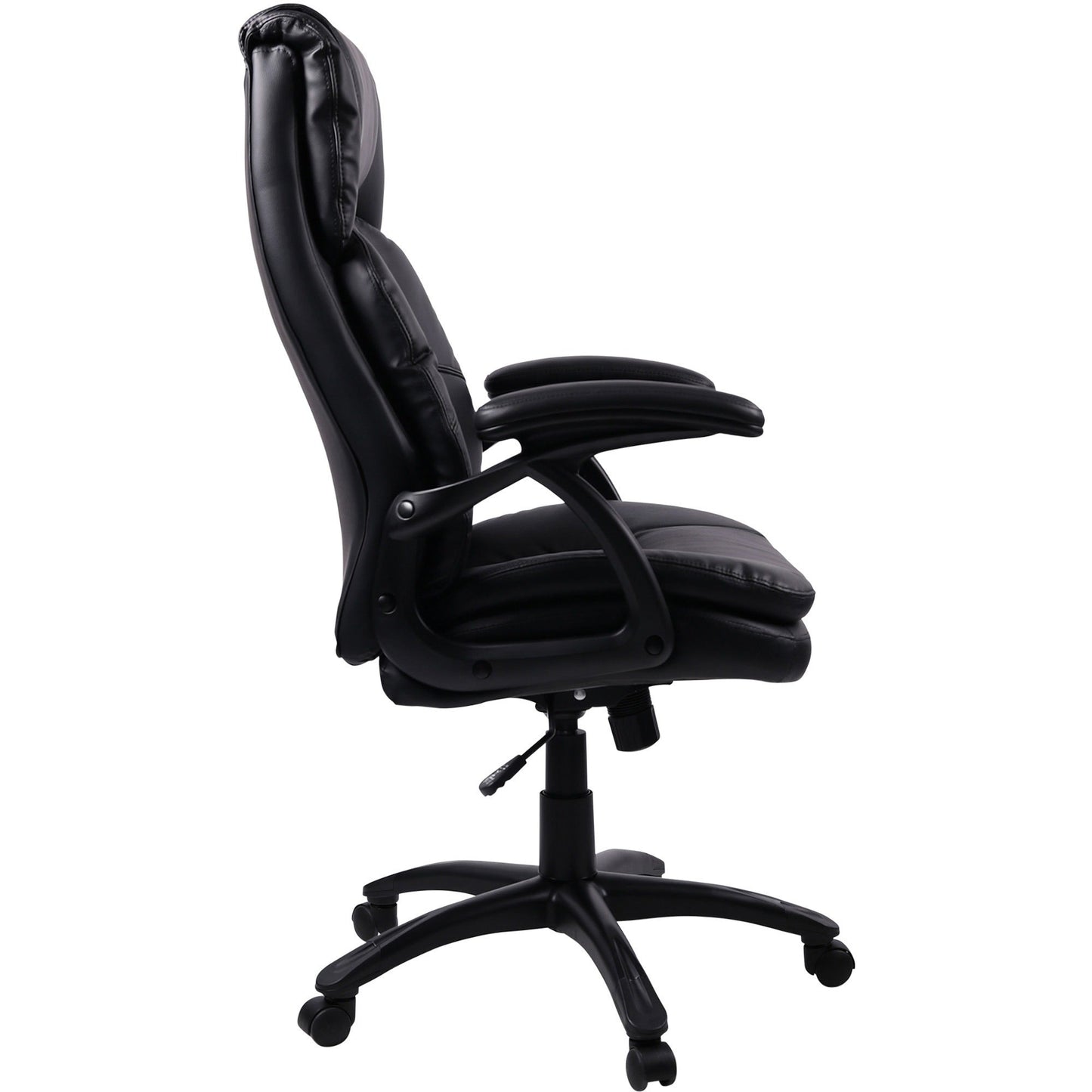 Lorell High - back Cushioned Executive Office Chair with Bonded Leather Seat and Pneumatic Height Adjustment 19.2" - 22.2 "H (LLR - LLR59535) - SchoolOutlet