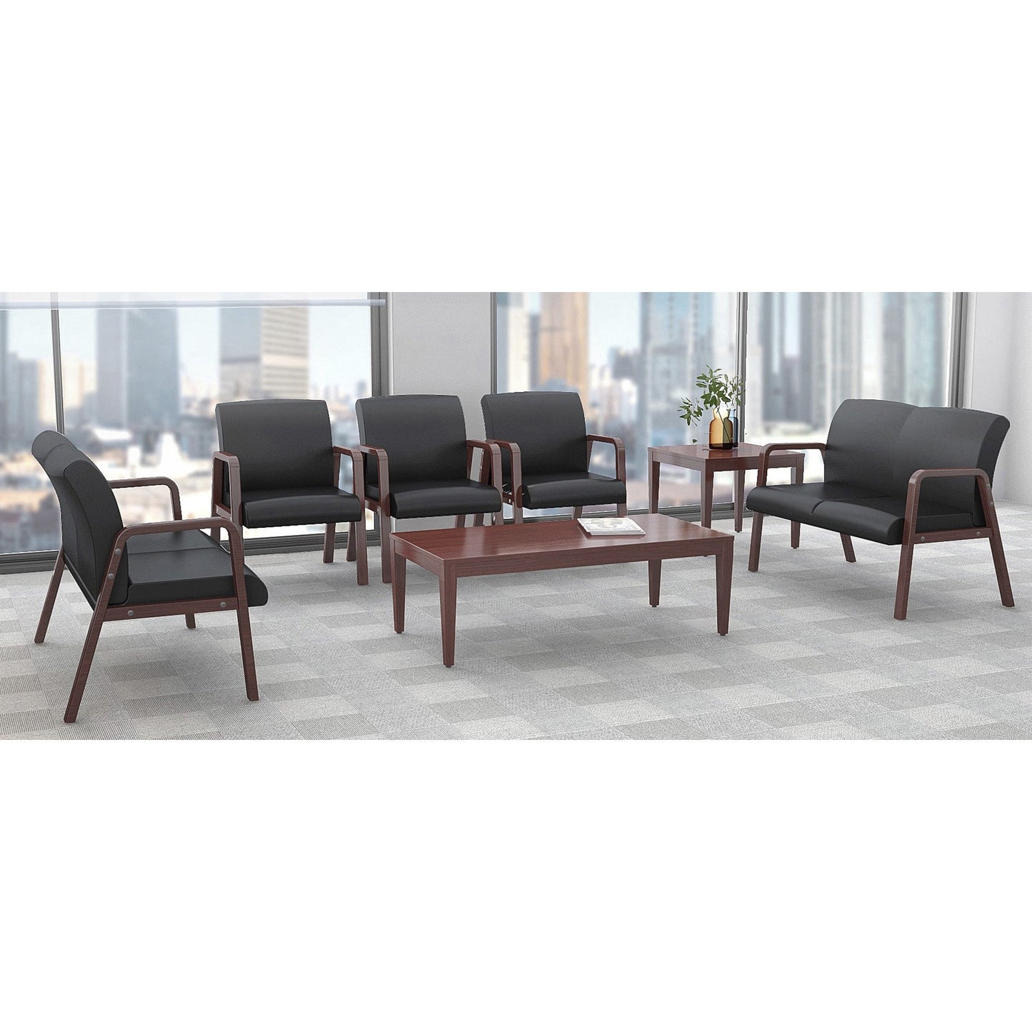 Lorell Solid Wood Corner Table 23.63"W x 23.63"D x 20"H (LLR - LLR59543) - SchoolOutlet