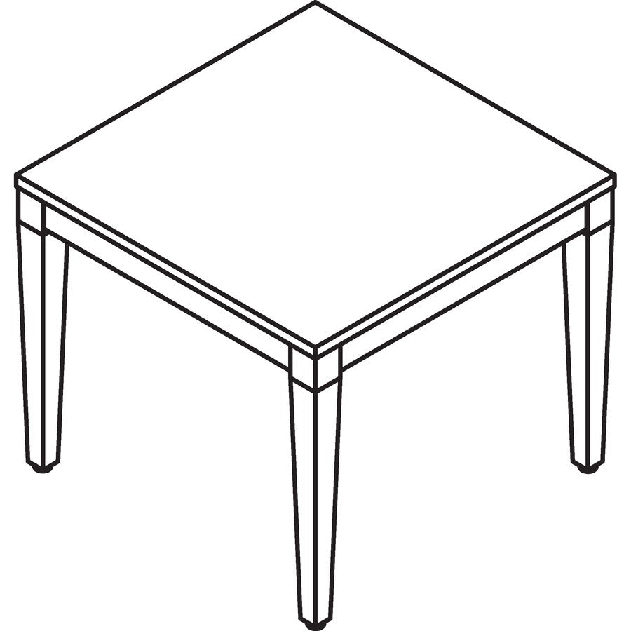 Lorell Solid Wood Corner Table 23.63"W x 23.63"D x 20"H (LLR - LLR59543) - SchoolOutlet