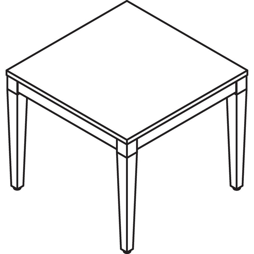 Lorell Solid Wood Corner Table 23.63"W x 23.63"D x 20"H (LLR - LLR59543) - SchoolOutlet
