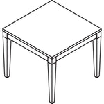 Lorell Solid Wood Corner Table 23.63