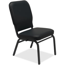 Lorell Oversize Stack Chair Armless Antimicrobial Vinyl Heavy-Duty Set of 2 (LLR-LLR59596)