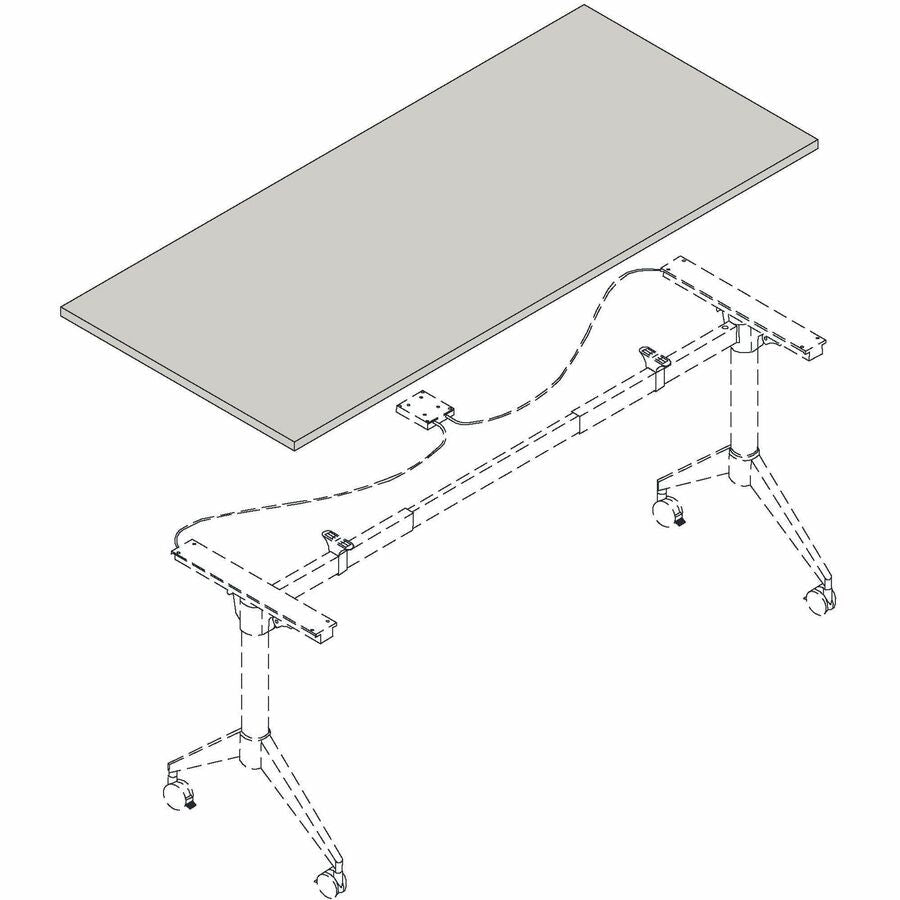 Lorell Rectangular Training Tabletop 48"W x 24"D x 1"Thick (LLR - LLR5963X4824) - SchoolOutlet
