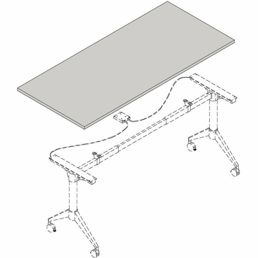 Lorell Rectangular Training Tabletop 48"W x 24"D x 1"Thick (LLR - LLR5963X4824) - SchoolOutlet