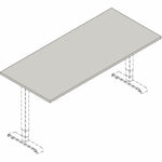 Lorell Rectangular Training Tabletop 48