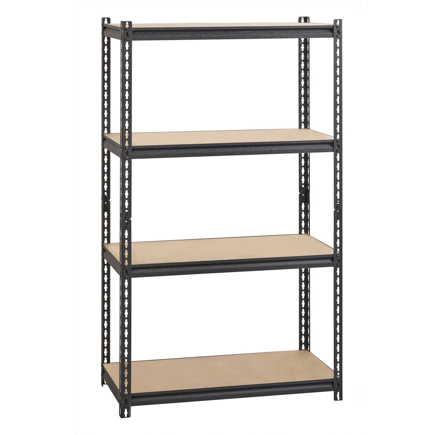 Lorell Iron Horse Riveted Shelving 2300 lb Capacity 4 Shelves Steel Frame Boltless Assembly (LLR - LLR59696) - SchoolOutlet
