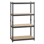 Lorell Iron Horse Riveted Shelving 2300 lb Capacity 4 Shelves Steel Frame Boltless Assembly (LLR - LLR59696) - SchoolOutlet