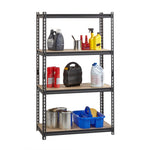 Lorell Iron Horse Riveted Shelving 2300 lb Capacity 4 Shelves Steel Frame Boltless Assembly (LLR - LLR59696) - SchoolOutlet