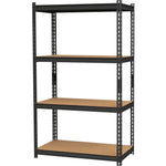 Lorell Iron Horse Riveted Shelving 2300 lb Capacity 4 Shelves Steel Frame Boltless Assembly (LLR - LLR59696) - SchoolOutlet