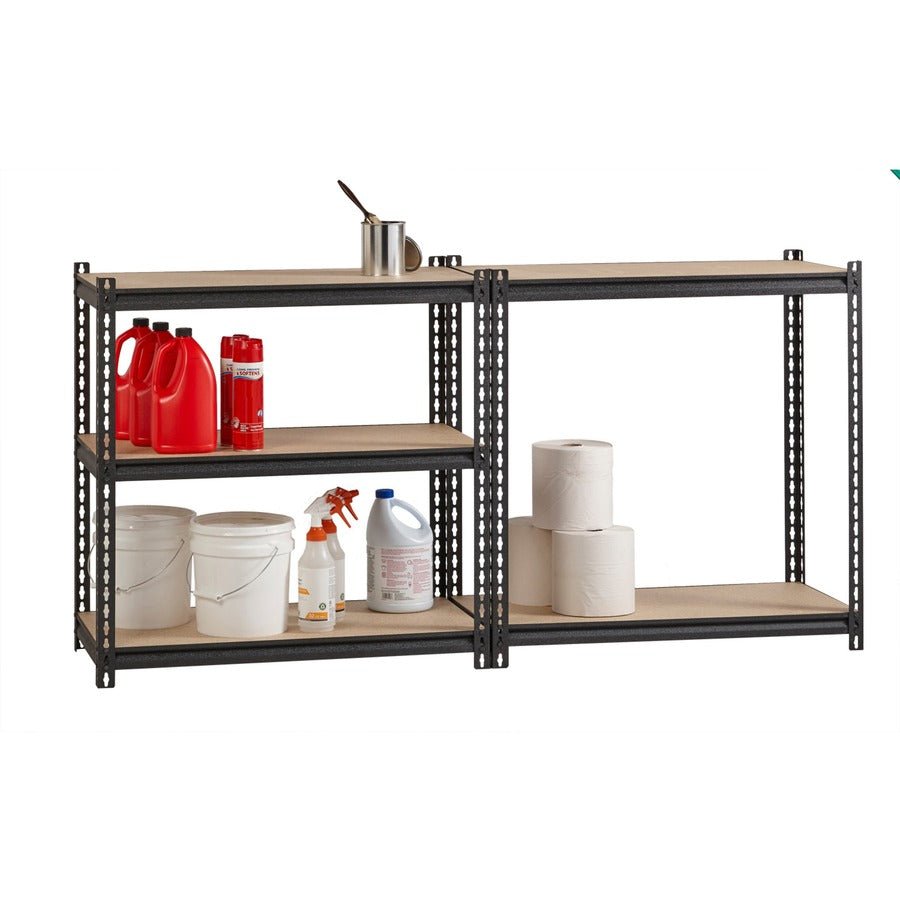 Lorell Iron Horse Riveted Shelving 2300 lb Capacity 5 Shelves Steel Frame Boltless Assembly (LLR - LLR59697) - SchoolOutlet