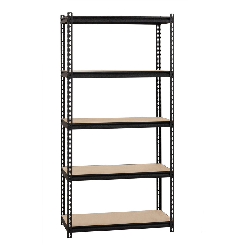 Lorell Iron Horse Riveted Shelving 2300 lb Capacity 5 Shelves Steel Frame Boltless Assembly (LLR - LLR59697) - SchoolOutlet