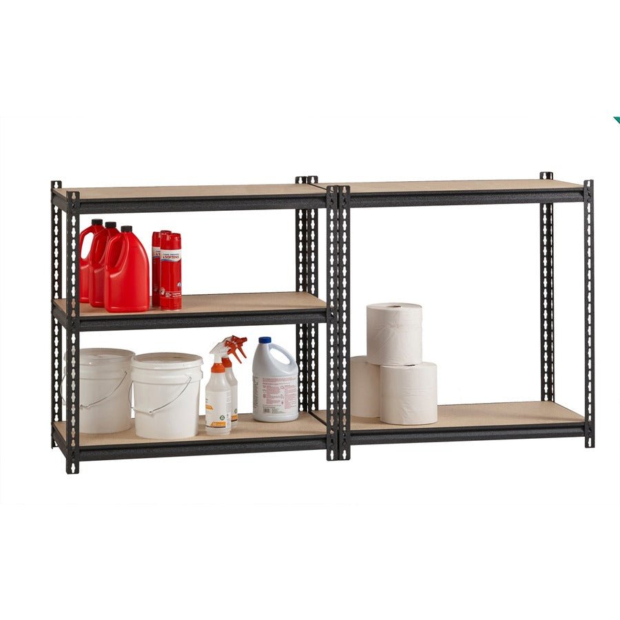 Lorell Iron Horse Riveted Shelving 2300 lb Capacity 5 Shelves Steel Frame Boltless Assembly (LLR - LLR59697) - SchoolOutlet