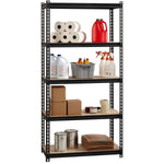 Lorell Iron Horse Riveted Shelving 2300 lb Capacity 5 Shelves Steel Frame Boltless Assembly (LLR - LLR59697) - SchoolOutlet