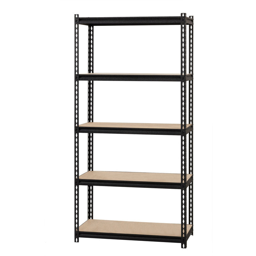 Lorell Iron Horse Riveted Shelving 2300 lb Capacity 5 Shelves Steel Frame Boltless Assembly (LLR - LLR59697) - SchoolOutlet