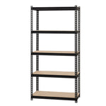 Lorell Iron Horse Riveted Shelving 2300 lb Capacity 5 Shelves Steel Frame Boltless Assembly (LLR - LLR59697) - SchoolOutlet