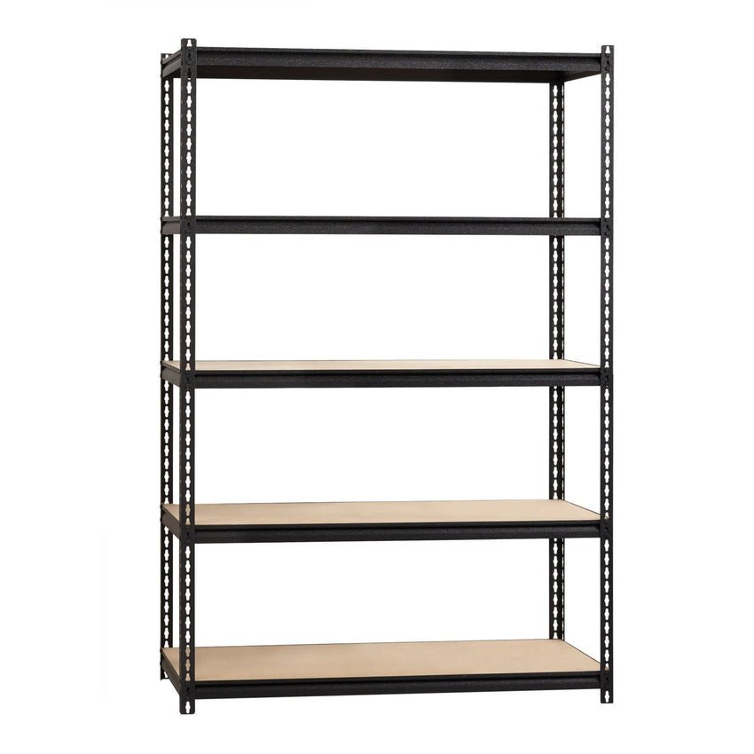 Lorell Iron Horse Riveted Shelving 2300 lb Capacity 5 Shelves Steel Frame Boltless Assembly (LLR - LLR59699) - SchoolOutlet