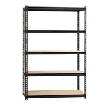 Lorell Iron Horse Riveted Shelving 2300 lb Capacity 5 Shelves Steel Frame Boltless Assembly (LLR - LLR59699) - SchoolOutlet