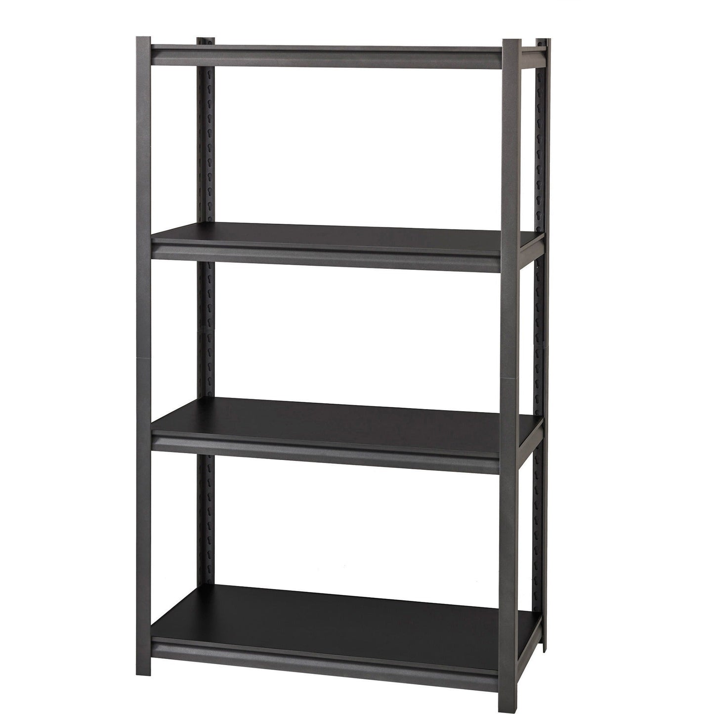 Lorell Iron Horse Riveted Shelving 3200 lb Capacity 4 Shelves Steel Frame Laminate Decking (LLR - LLR59700) - SchoolOutlet