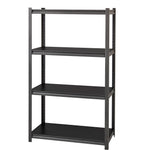 Lorell Iron Horse Riveted Shelving 3200 lb Capacity 4 Shelves Steel Frame Laminate Decking (LLR - LLR59700) - SchoolOutlet