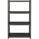 Lorell Iron Horse Riveted Shelving 3200 lb Capacity 4 Shelves Steel Frame Laminate Decking (LLR - LLR59700) - SchoolOutlet