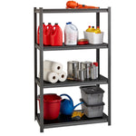 Lorell Iron Horse Riveted Shelving 3200 lb Capacity 4 Shelves Steel Frame Laminate Decking (LLR - LLR59700) - SchoolOutlet