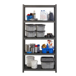 Lorell Iron Horse Riveted Shelving 3200 lb Capacity 5 Shelves Steel Frame Laminate Decking (LLR - LLR59701) - SchoolOutlet
