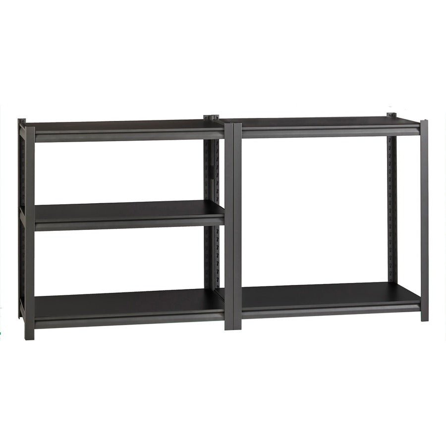 Lorell Iron Horse Riveted Shelving 3200 lb Capacity 5 Shelves Steel Frame Laminate Decking (LLR - LLR59701) - SchoolOutlet