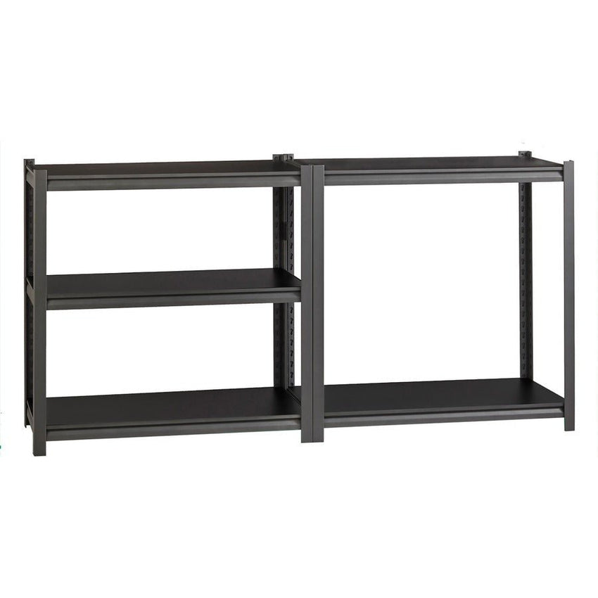 Lorell Iron Horse Riveted Shelving 3200 lb Capacity 5 Shelves Steel Frame Laminate Decking (LLR - LLR59701) - SchoolOutlet