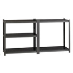 Lorell Iron Horse Riveted Shelving 3200 lb Capacity 5 Shelves Steel Frame Laminate Decking (LLR - LLR59701) - SchoolOutlet