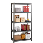 Lorell Iron Horse Riveted Shelving 3200 lb Capacity 5 Shelves Steel Frame Laminate Decking (LLR - LLR59701) - SchoolOutlet